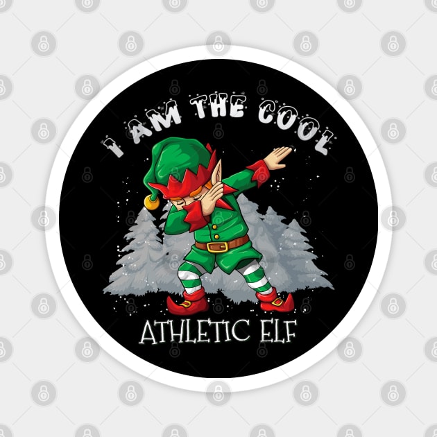 I'm The Cool Athletic Dabbing Elf - Athletic Elf Gift idea For Birthday Christmas Magnet by giftideas
